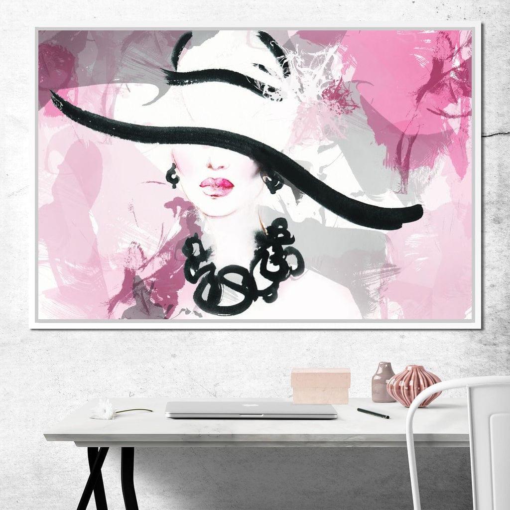 Fashionista Portrait Canvas Wall Art