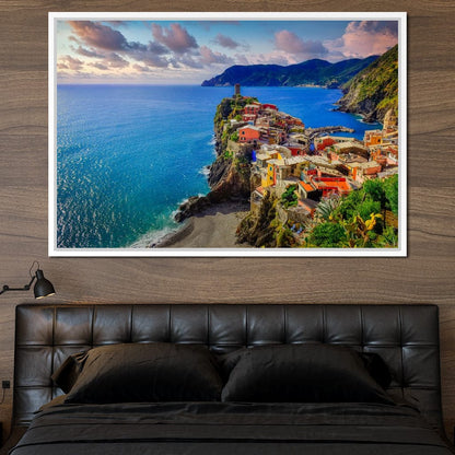 Vernazza Village Canvas Wall Art