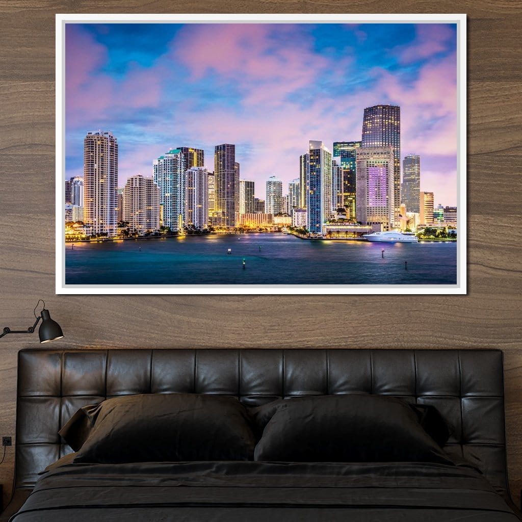 Downtown Miami Canvas Wall Art