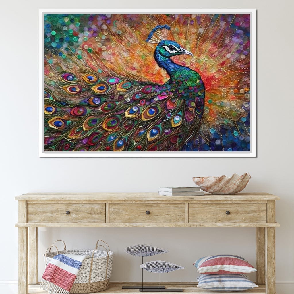 Peacock Fantasy Canvas Wall Art