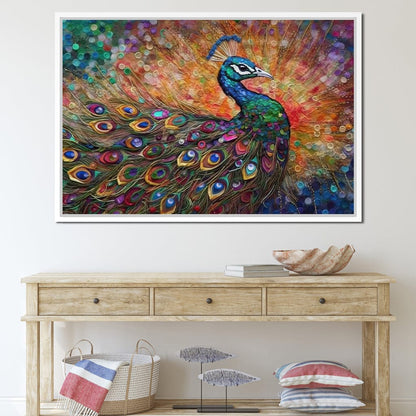 Peacock Fantasy Canvas Wall Art