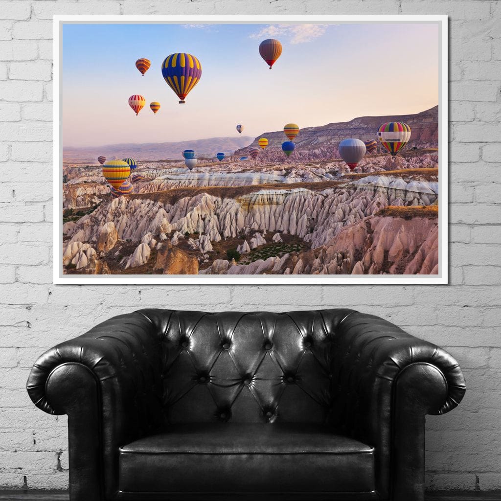 Hot Air Balloons over Cappadocia Canvas Wall Art
