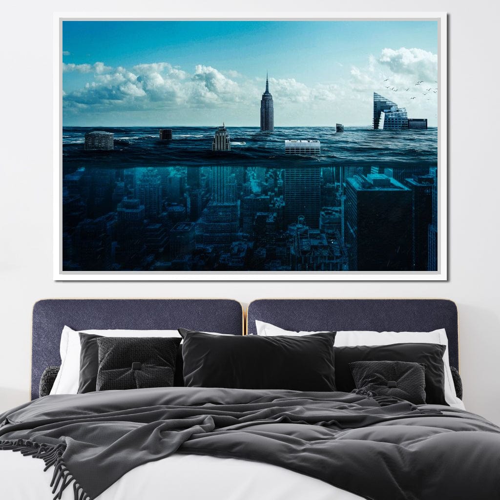 New York Underwater Canvas Wall Art