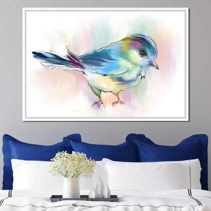 Watercolor Bird Canvas Wall Art