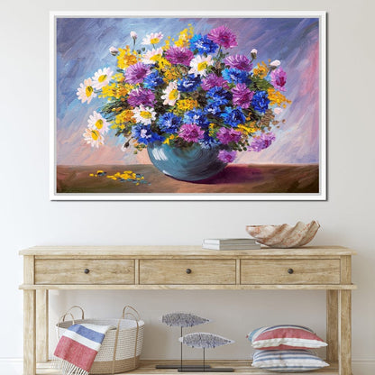 Bouquet of Wildflowers Canvas Wall Art