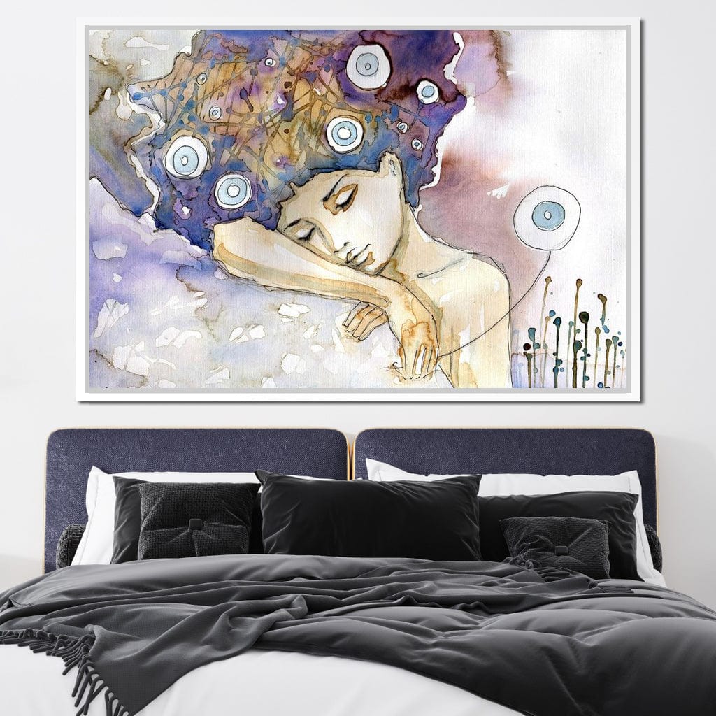 Lost in her Dreams Canvas Wall Art