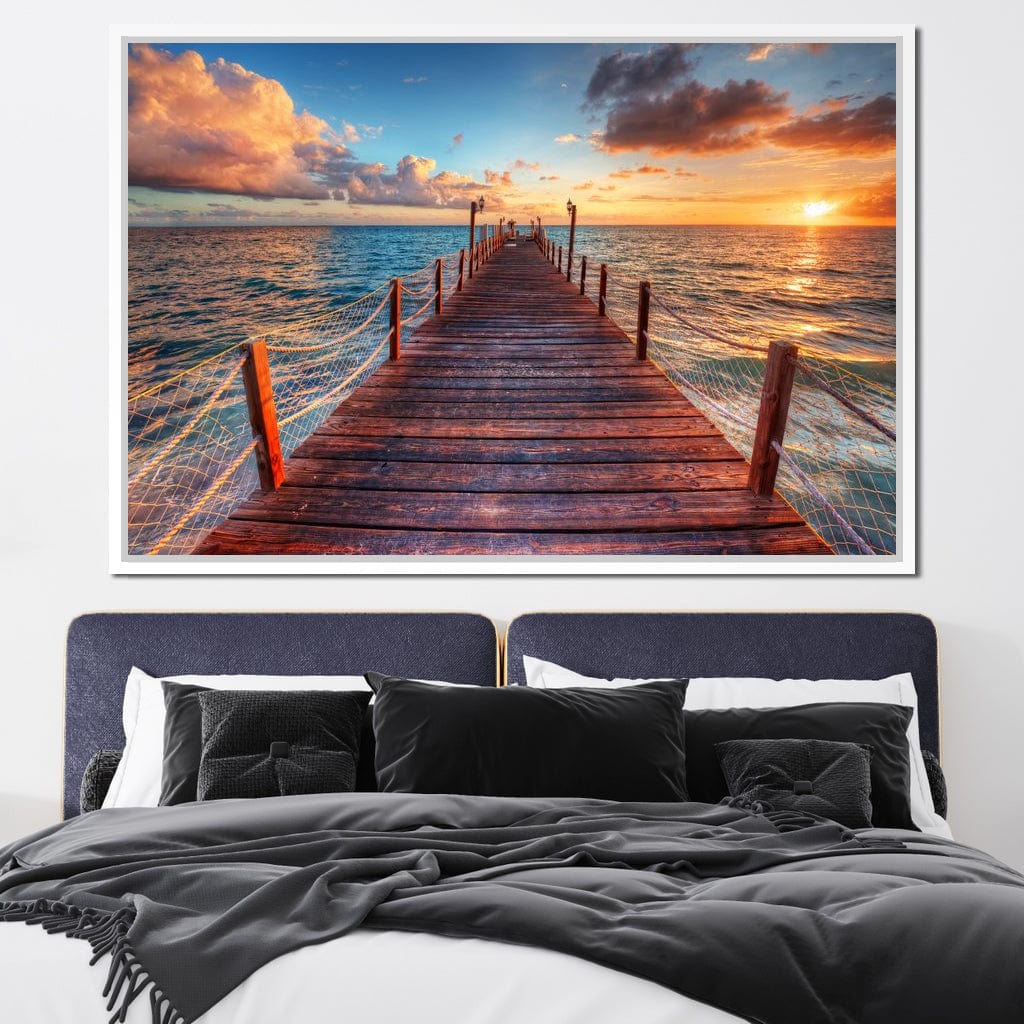 West Coast Sunset Canvas Wall Art