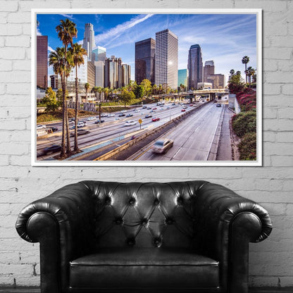 Los Angeles Skyline Canvas Wall Art