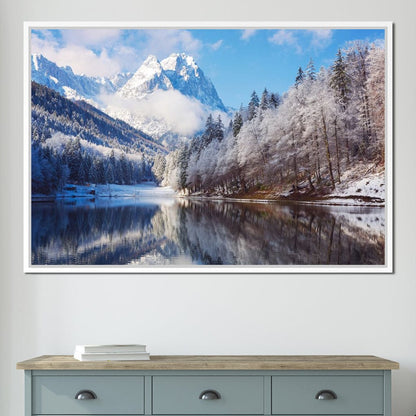 Winter in the Rockies Canvas Wall Art