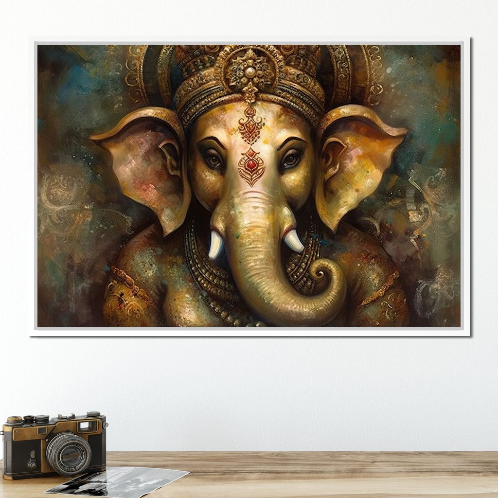 Ganesha's Intelligence Canvas Wall Art