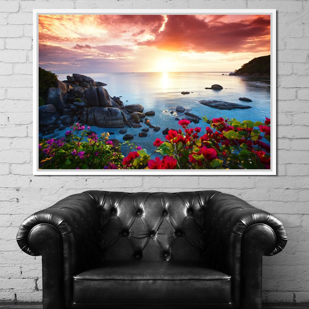 Tranquil Beach Resort Canvas Wall Art