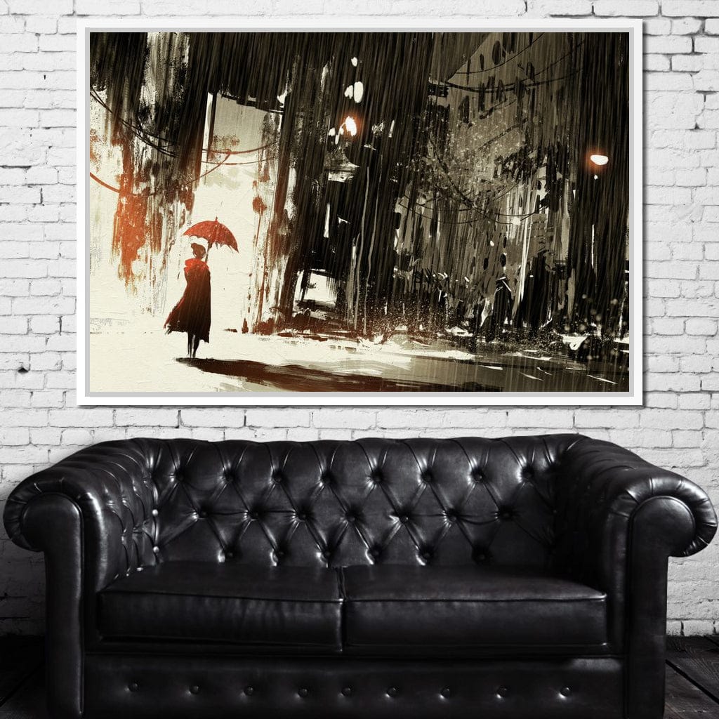 Halelis Rainy Day Canvas Wall Art