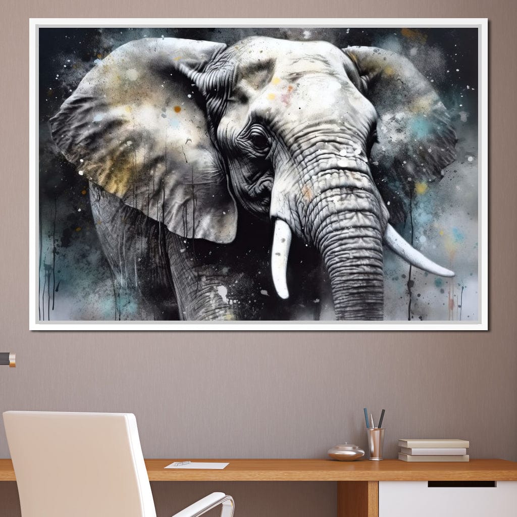 Urban Jungle: Elephant Canvas Wall Art