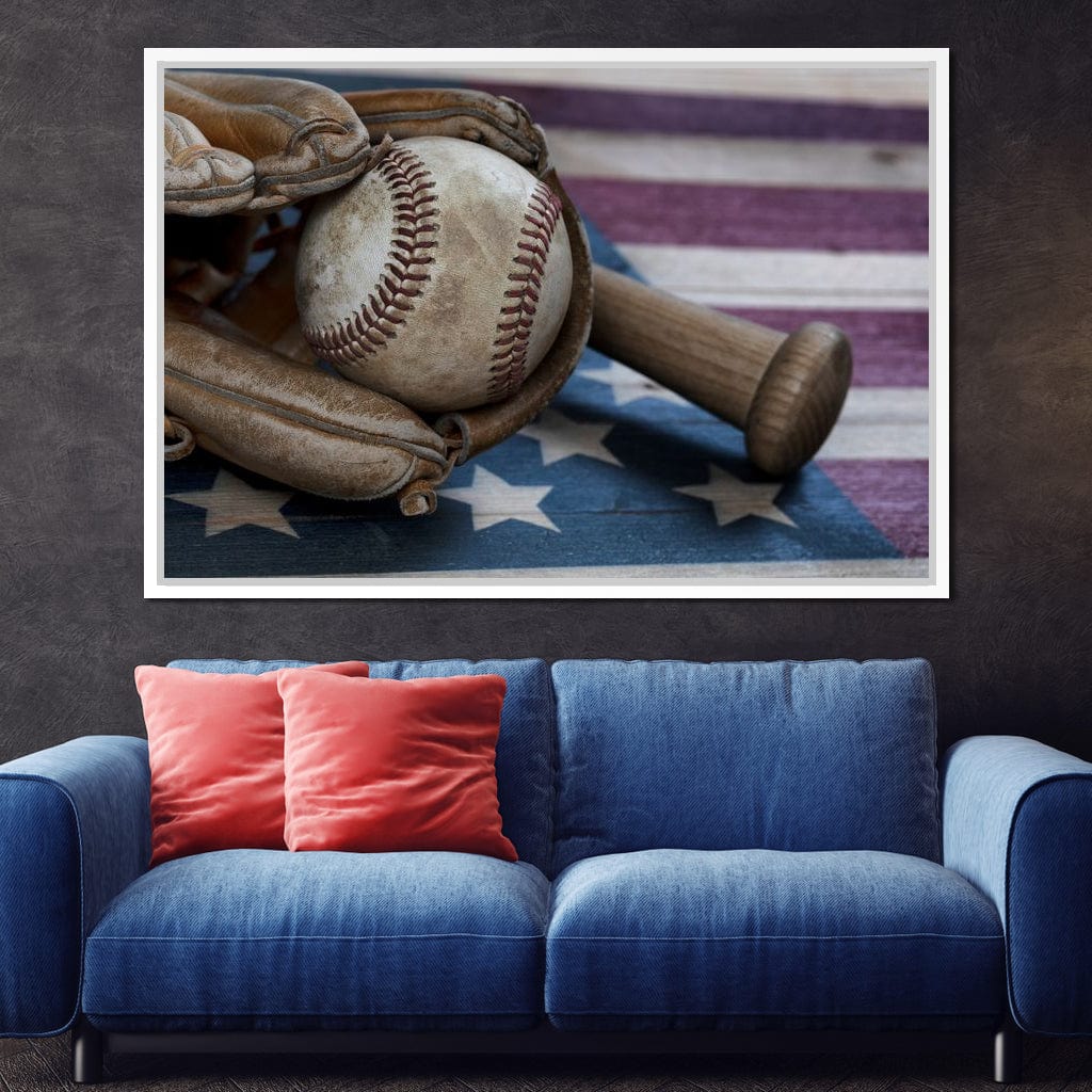 Baseball Nation Canvas Wall Art