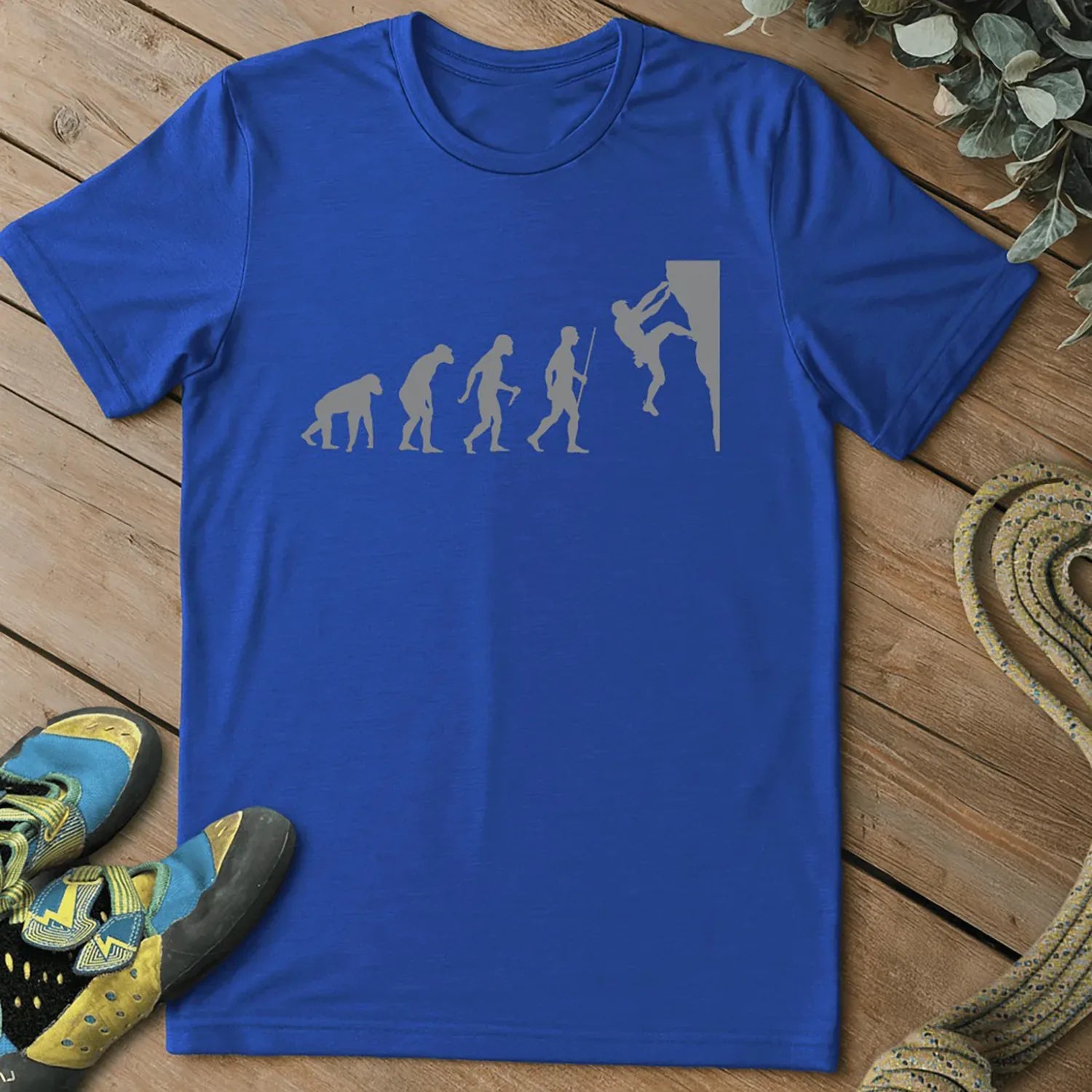 Evolution of a Climber Tee - Royal