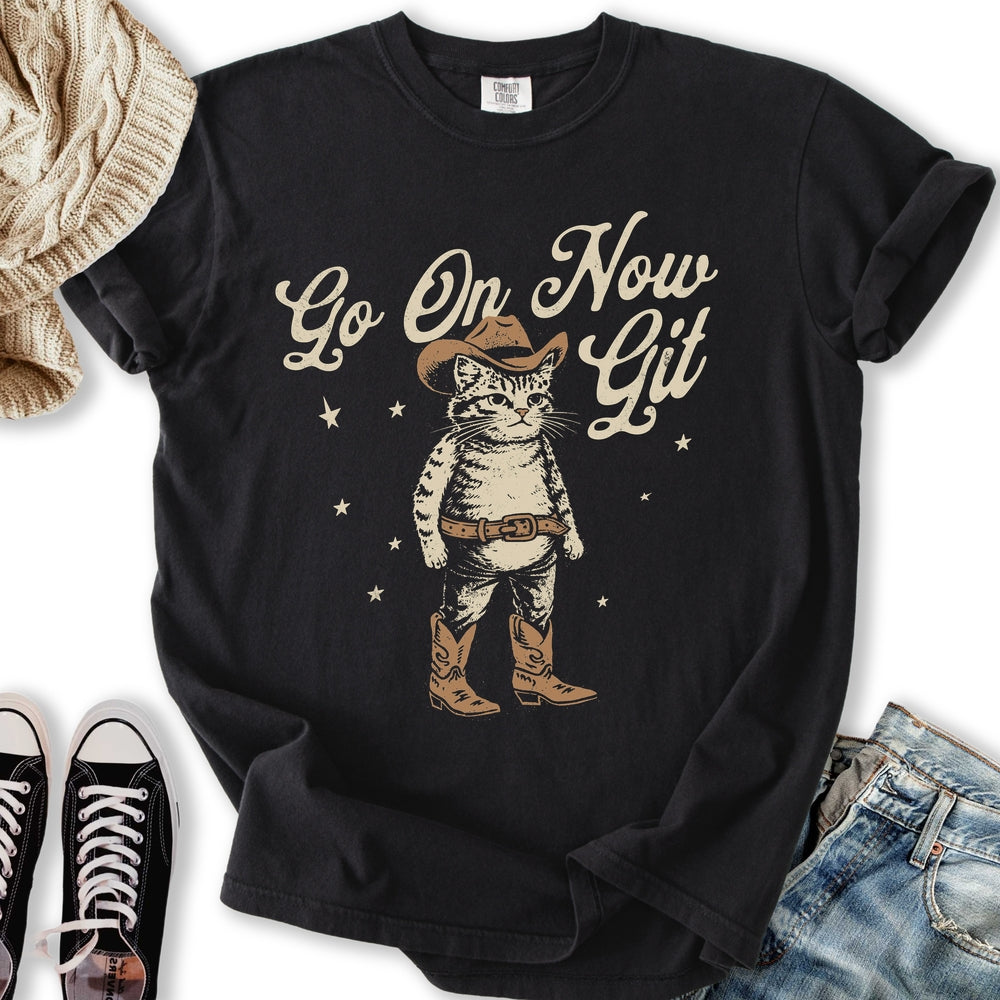 Go On Now Git Cat Relaxed Tee