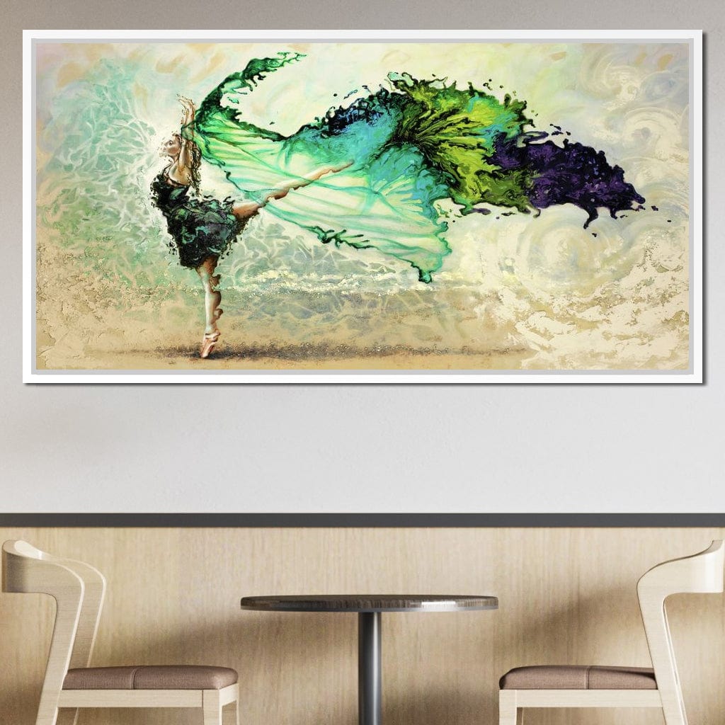 Ballerina Butterfly Canvas Wall Art