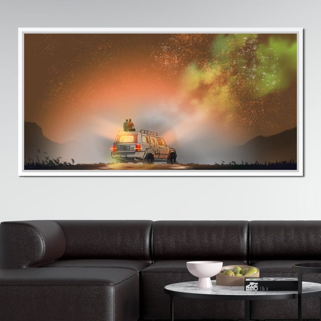 Admiring the Milky Way Canvas Wall Art