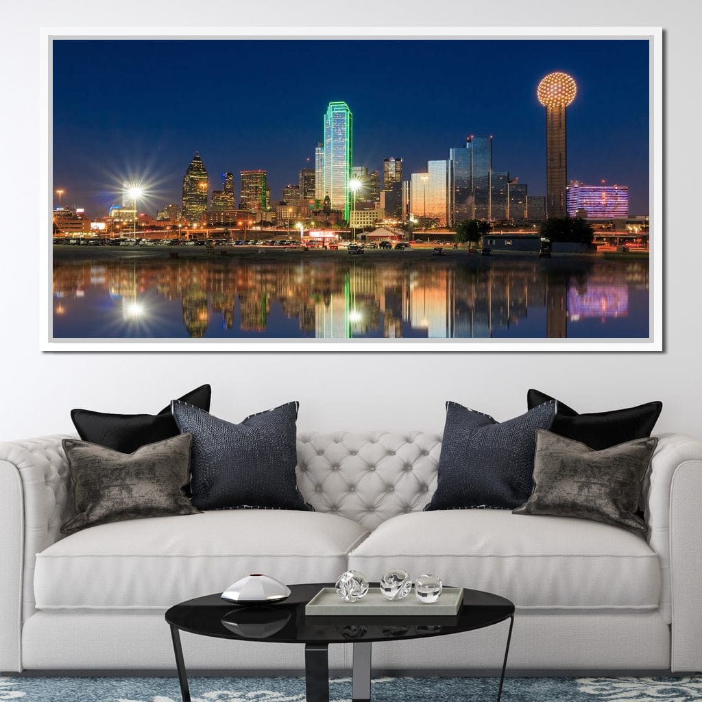 Dallas Skyline Canvas Wall Art