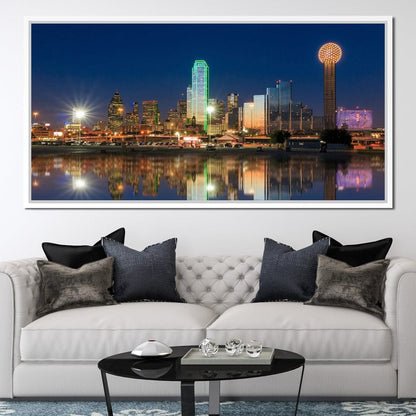 Dallas Skyline Canvas Wall Art