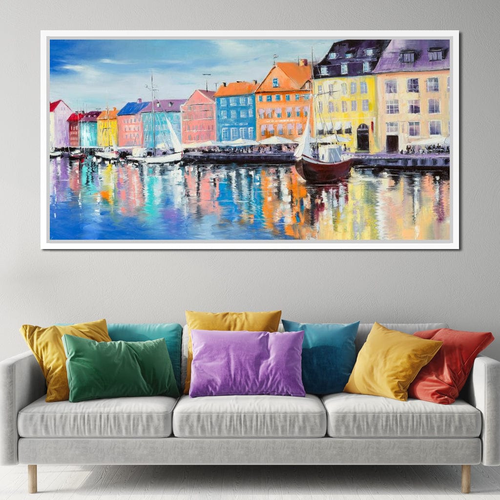 Copenhagen Port Canvas Wall Art