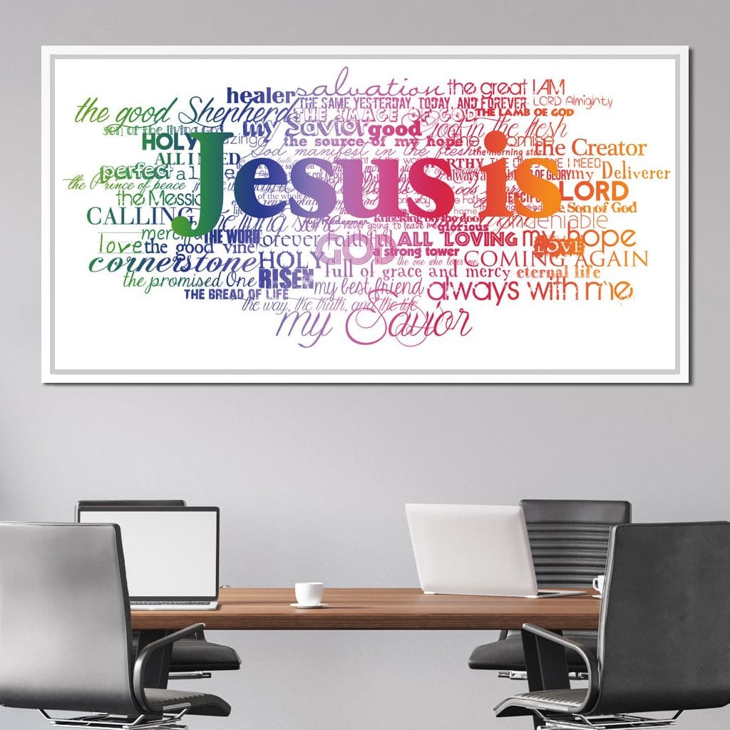 Jesus Is Canvas Wall Art