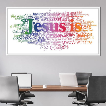 Jesus Is Canvas Wall Art