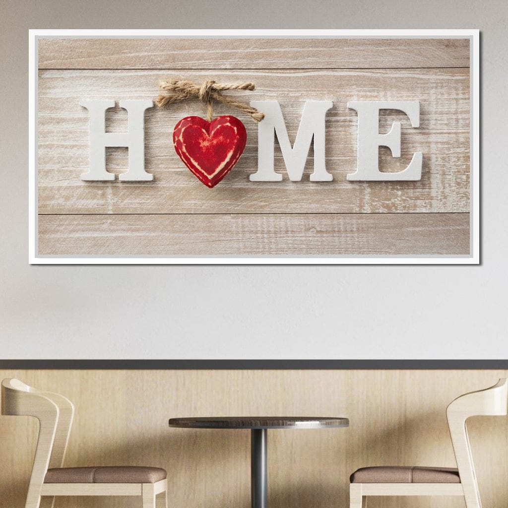 Home Is Where The Heart Is Canvas Wall Art