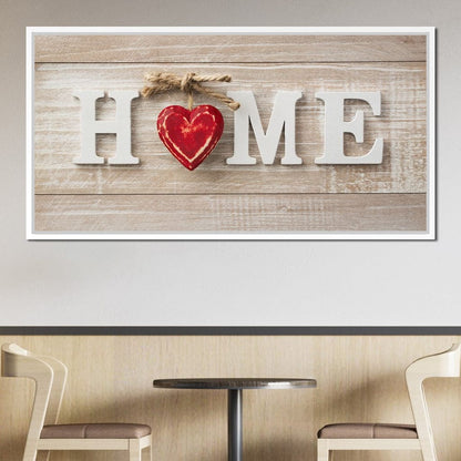 Home Is Where The Heart Is Canvas Wall Art