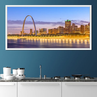 St Louis Skyline Canvas Wall Art