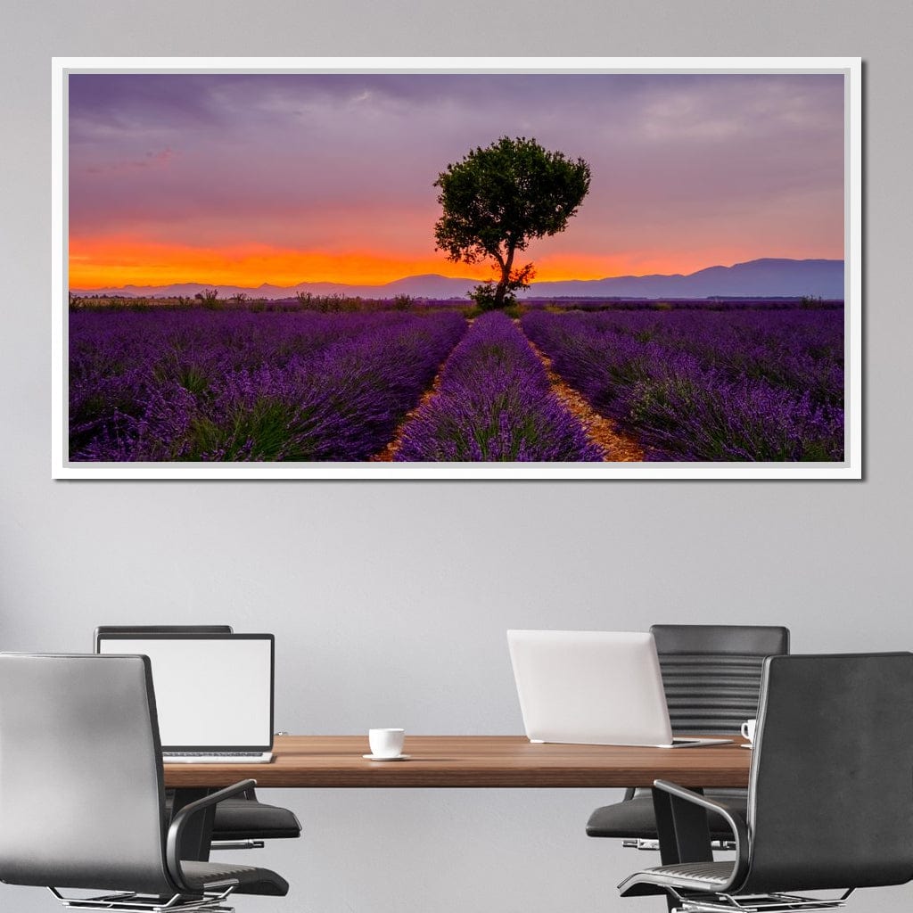 Provence Sunset Canvas Wall Art