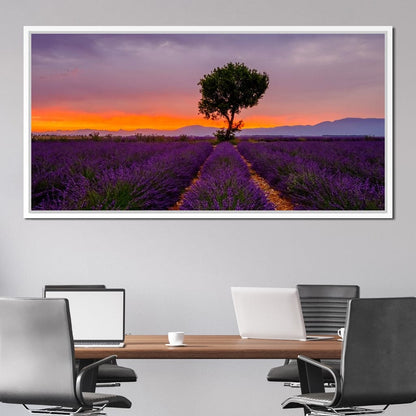 Provence Sunset Canvas Wall Art