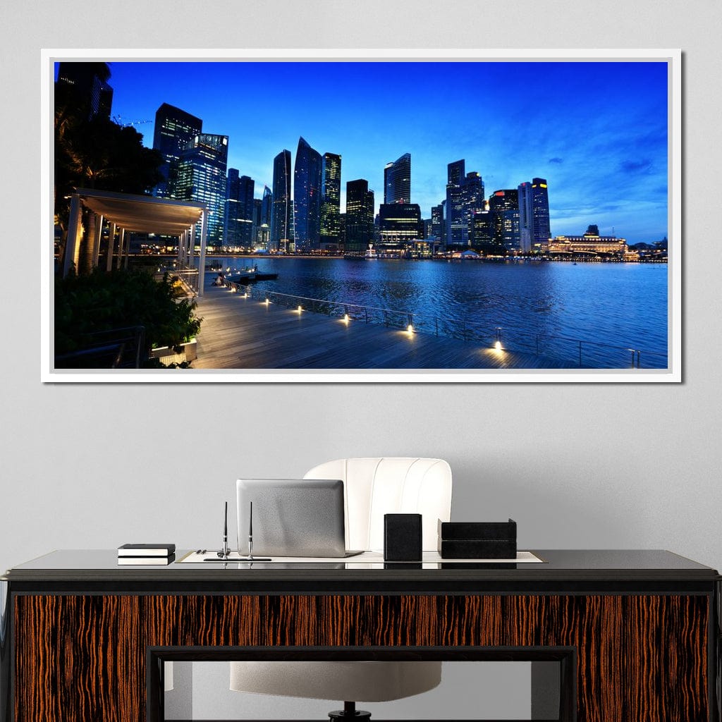Singapore Skyline Canvas Wall Art