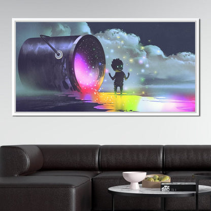 Puddle of Ink Canvas Wall Art