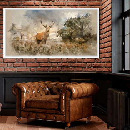 Red Deer Canvas Wall Art