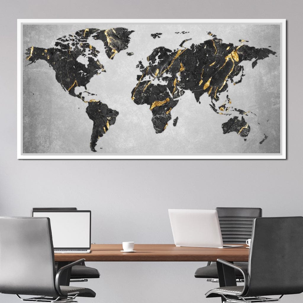 World Map 5 - Mateo Canvas Wall Art
