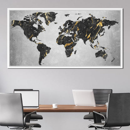 World Map 5 - Mateo Canvas Wall Art