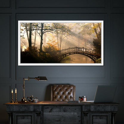Park Bridge Canvas Wall Art