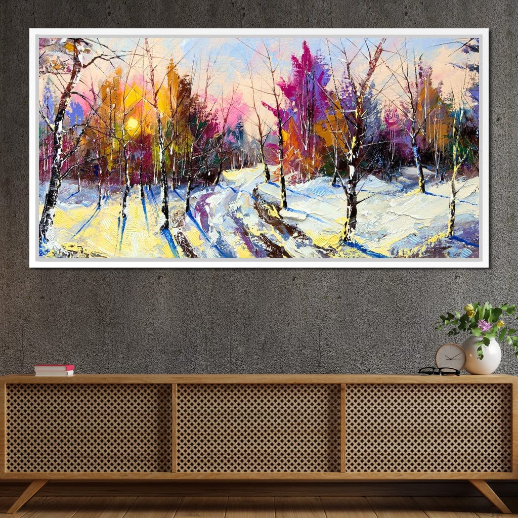 Winter Wood Canvas Wall Art