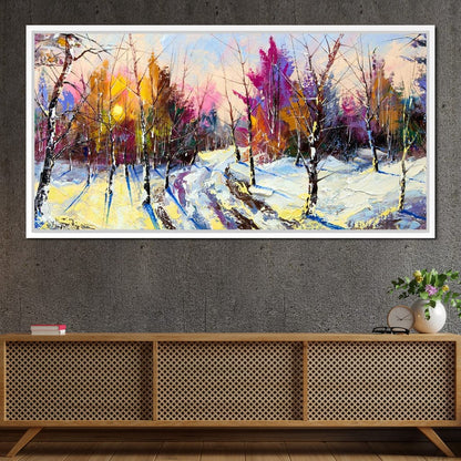 Winter Wood Canvas Wall Art