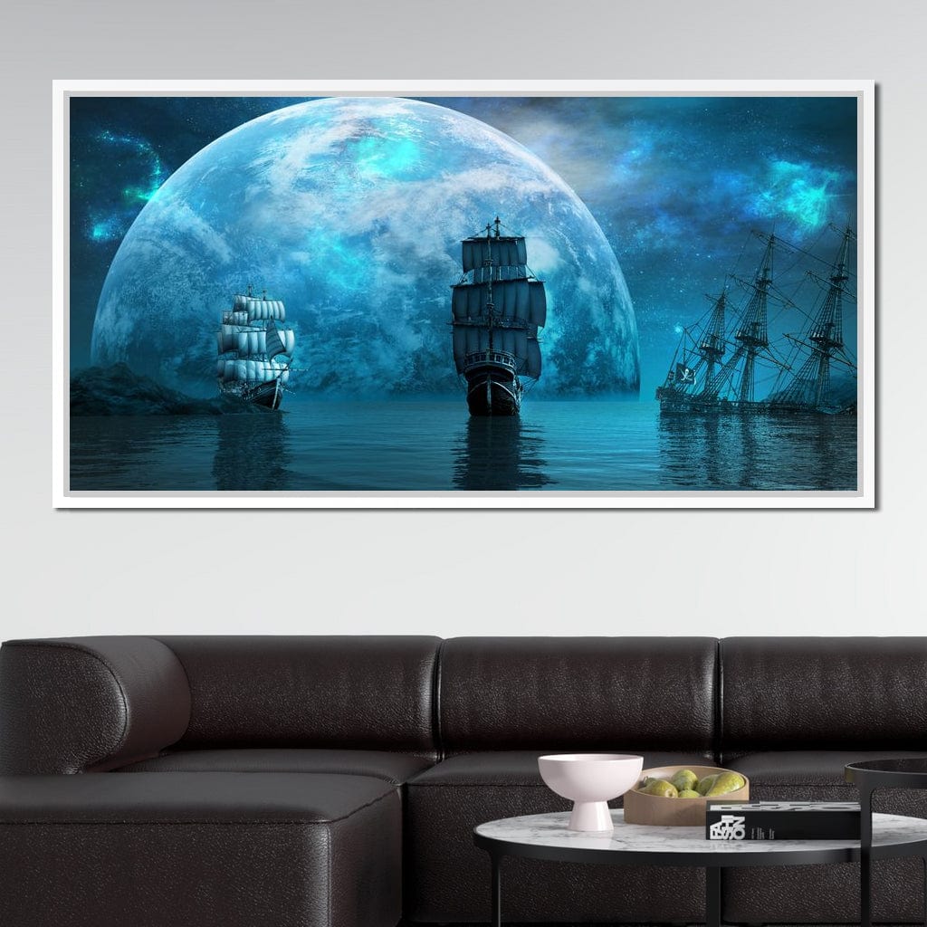 Sailing World Canvas Wall Art
