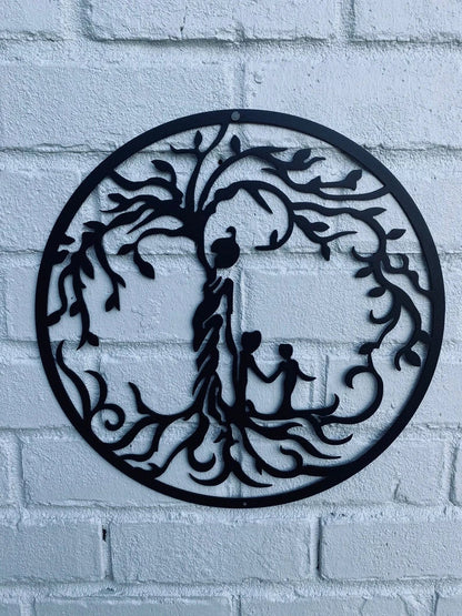 Tree of Life Mother Child Sign Metal Tree of Life Tree of Life Decor Gift for Mom Mother's Day Gift Mom - metal sign