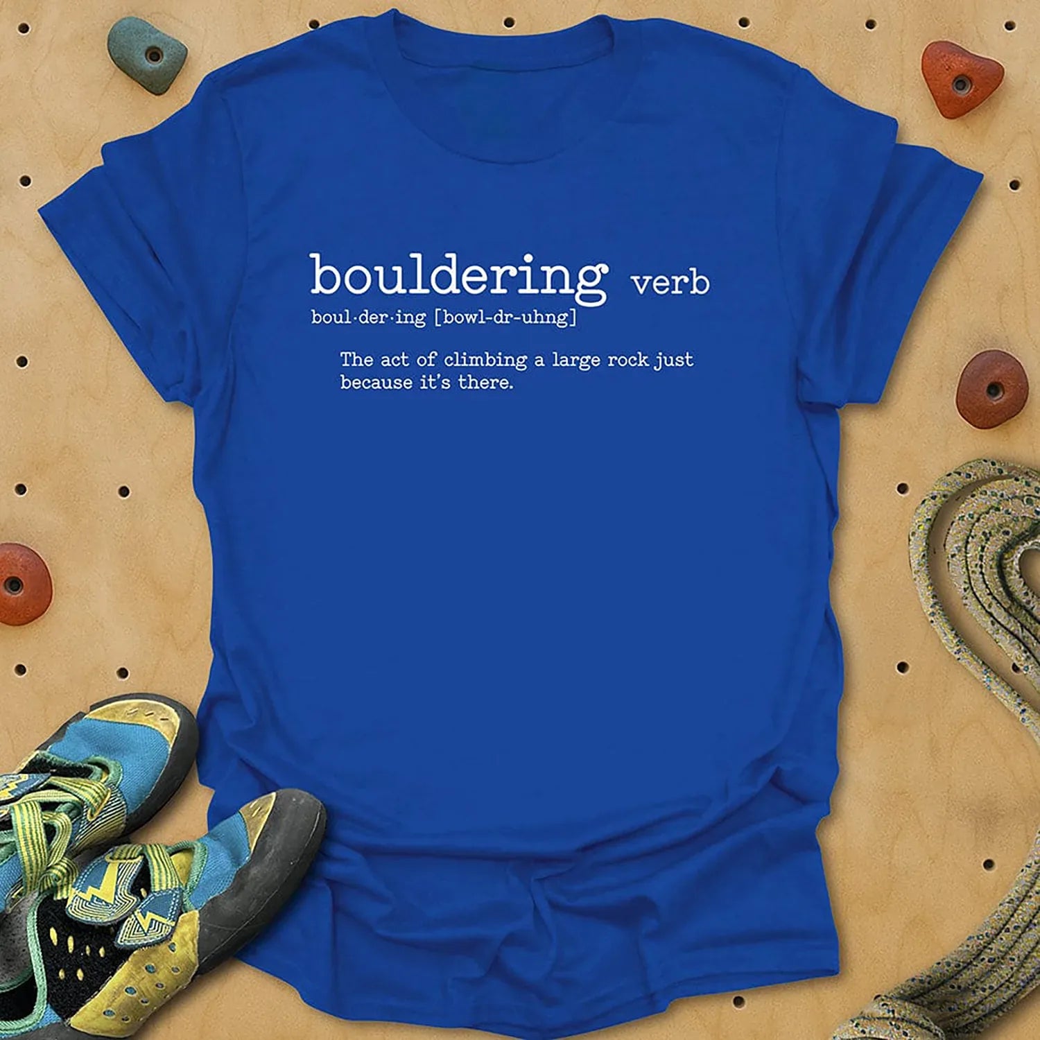 Bouldering Definition Tee - Royal