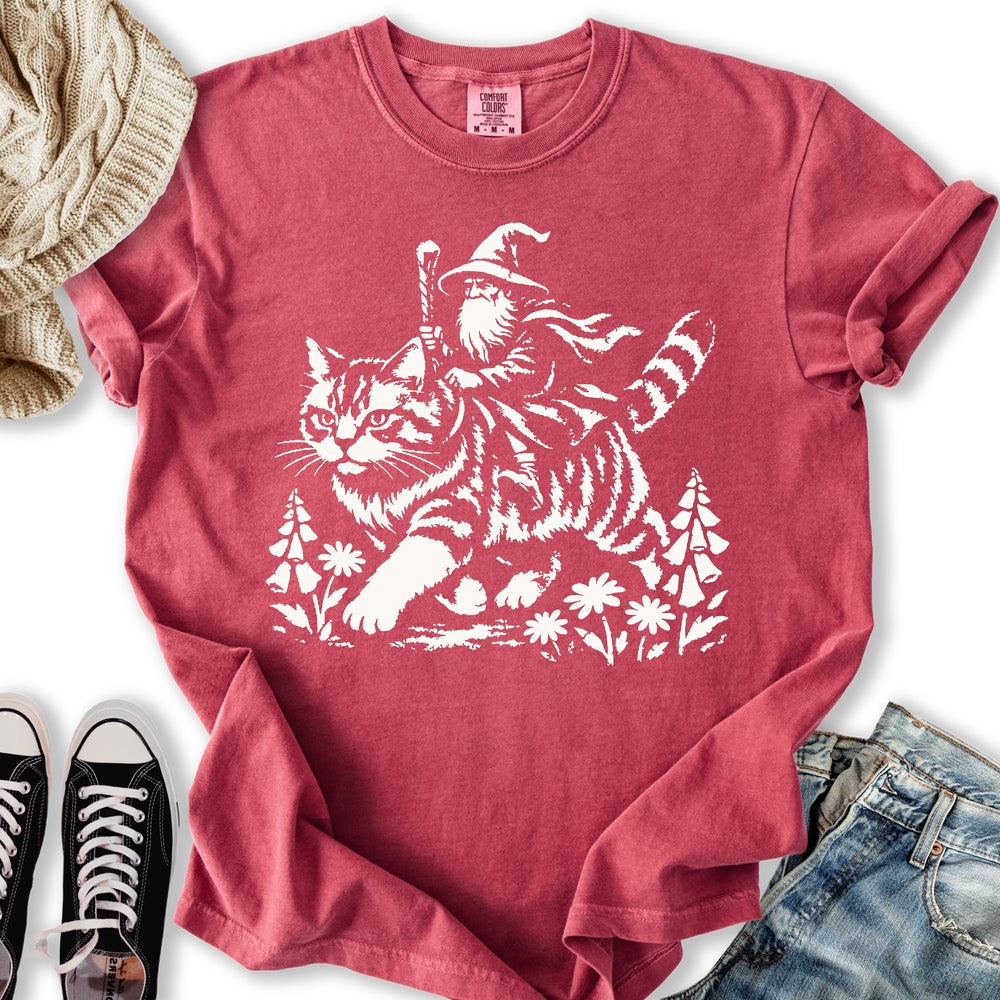 Wizard Cat Rider Relaxed Tee