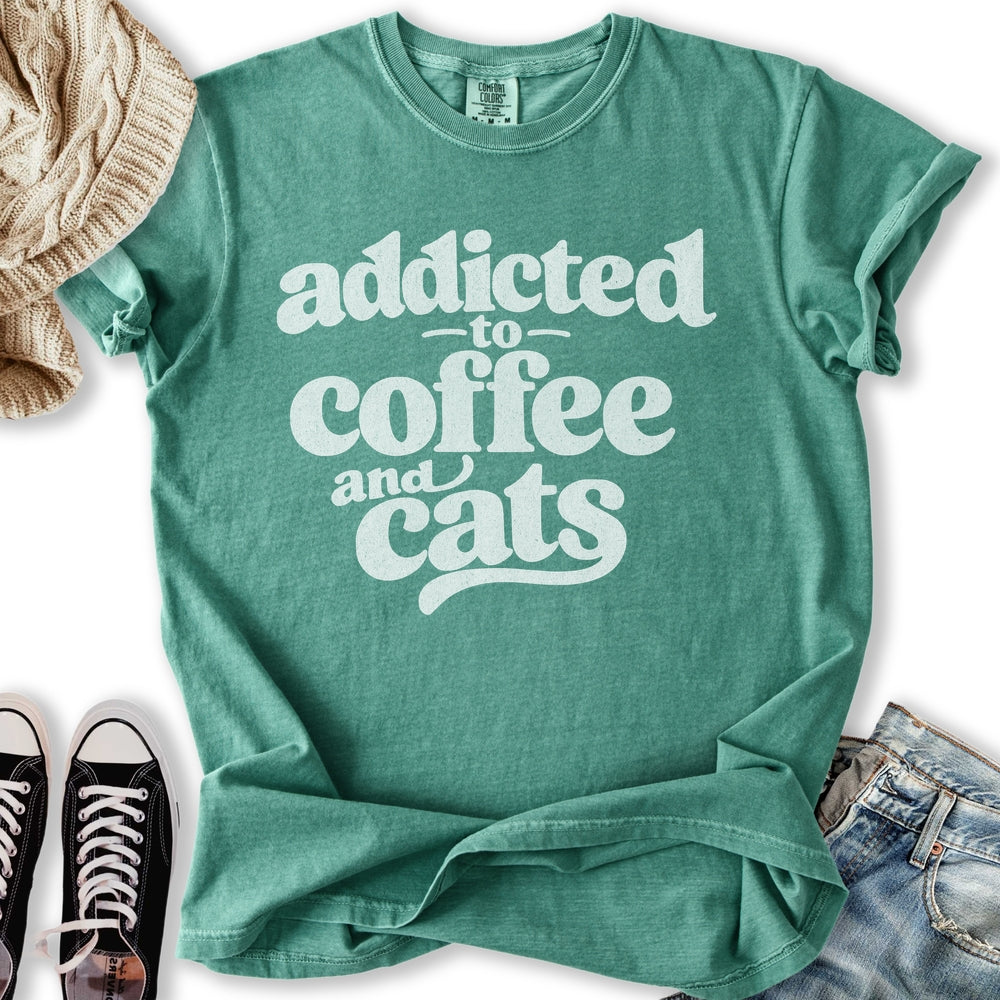 Coffee And Cats Relaxed Tee