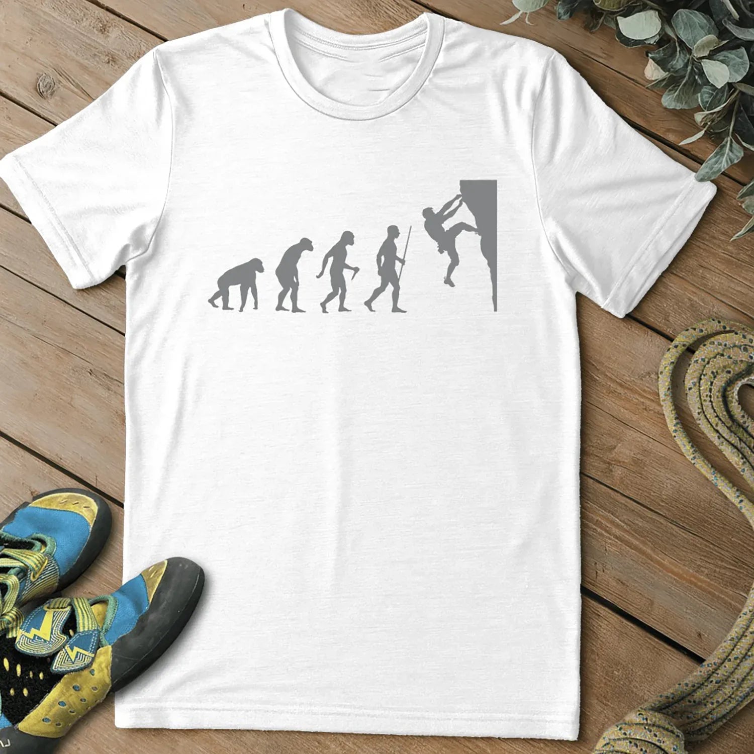 Evolution of a Climber Tee - White