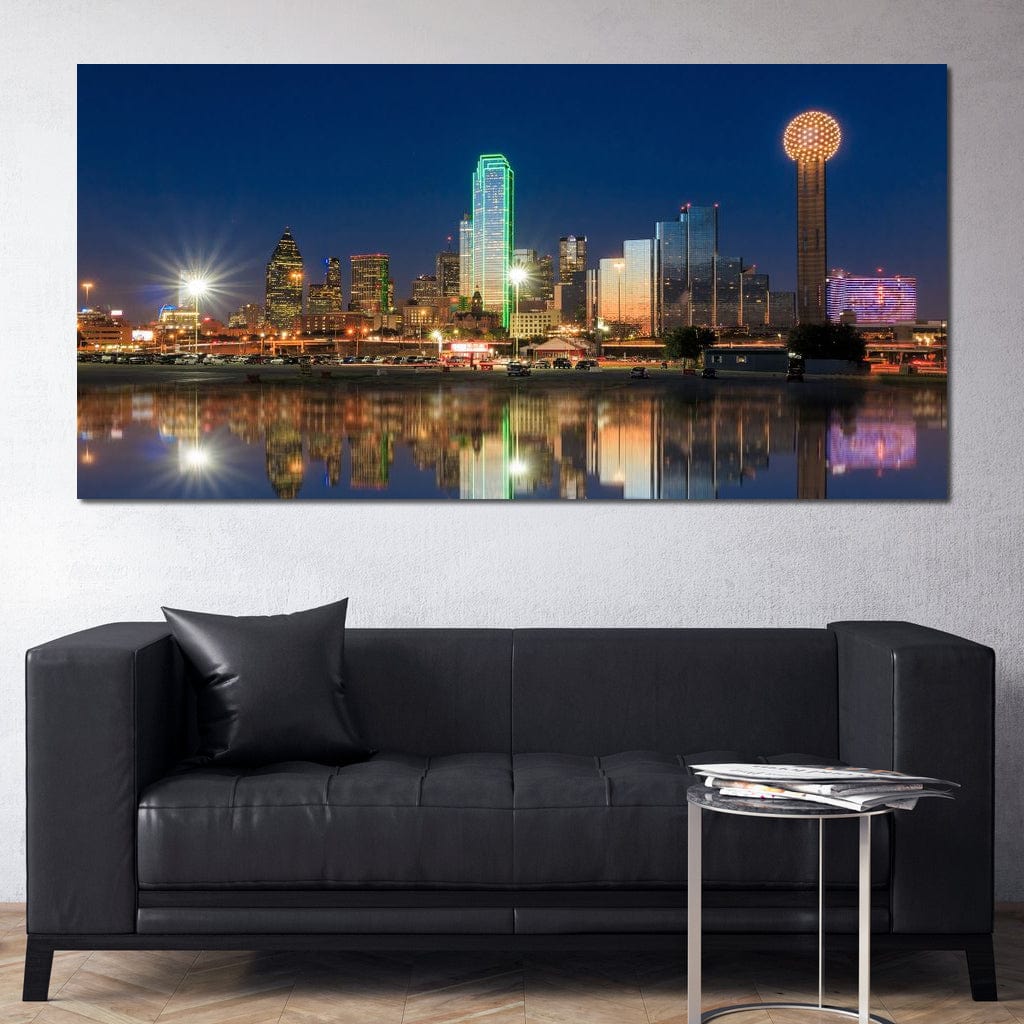 Dallas Skyline Canvas Wall Art