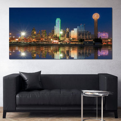 Dallas Skyline Canvas Wall Art