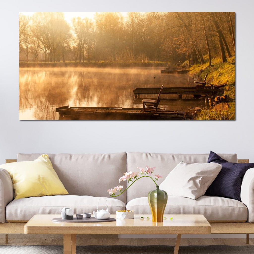 Relaxing Lake Canvas Wall Art