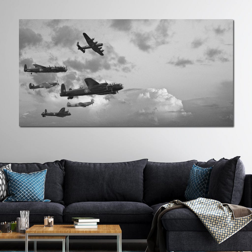 World War 2 Airplanes Canvas Wall Art